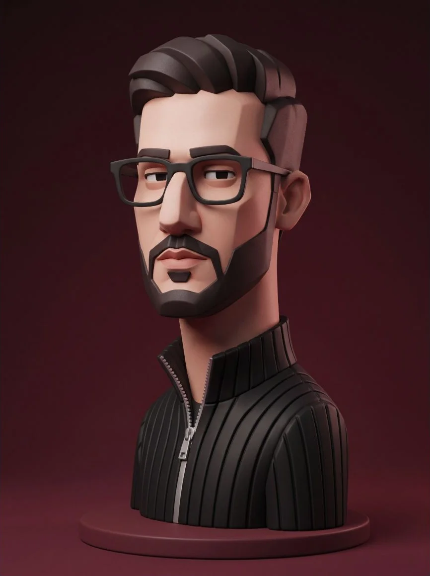 3D Stylized Fashion Character Figurine